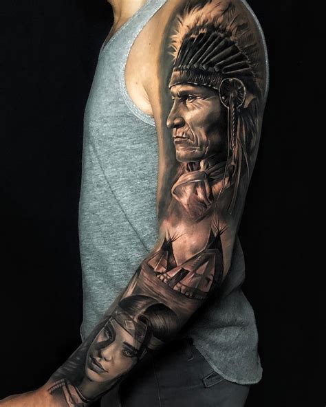 Native American Arm Tattoos