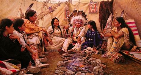 Native American elders storytelling