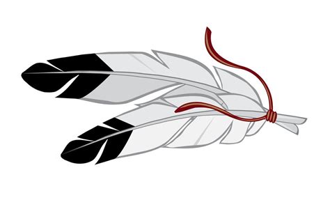 Native American Feather Colorization Symbols