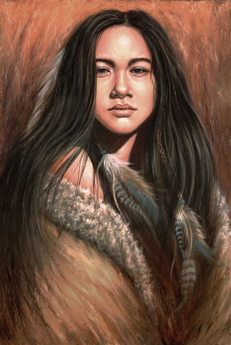 native american girl paintings