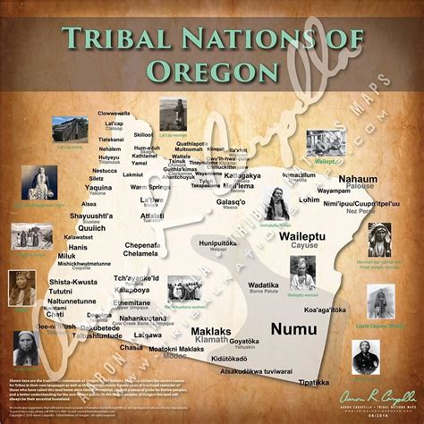 Native American Tribes In Oregon Map