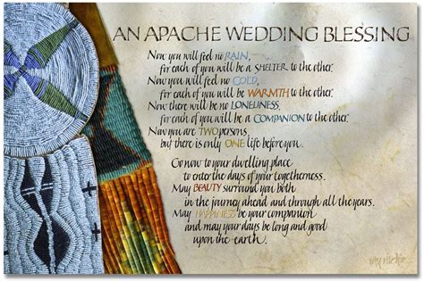 The American Indian Wedding Blessing done in celtic script www