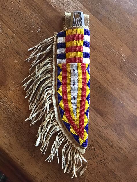 Native Beaded Knife Sheaths