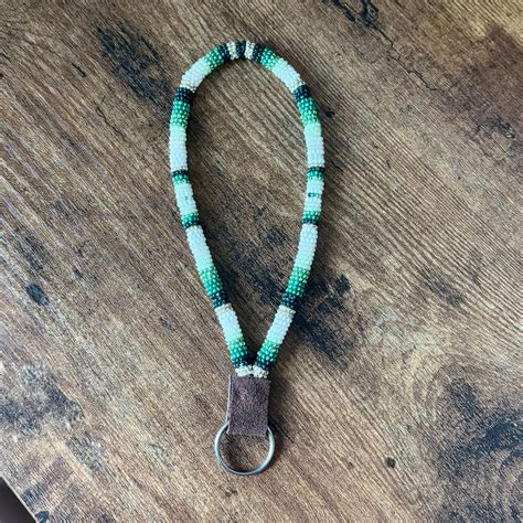 Native Beaded Wristlet Keychain