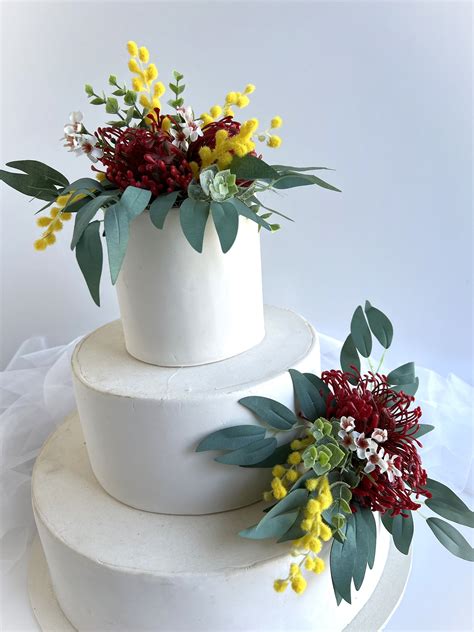 Native Flower Cake Topper