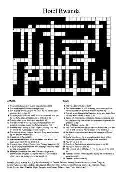 native rwandan crossword clue 13 letters