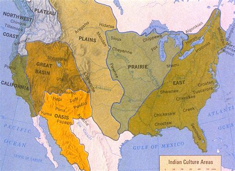 Native American Map Before Colonization US States Map
