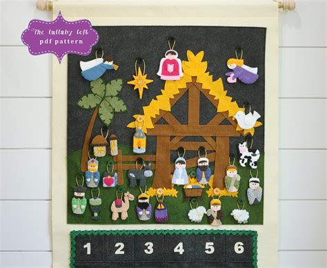 Nativity Advent Calendar Pattern