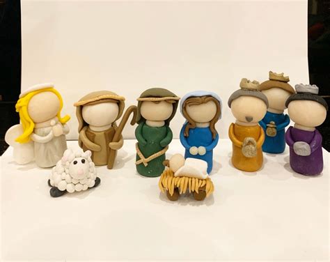 Nativity Clay Figures