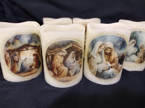 Nativity Flameless Candles