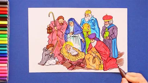 Nativity Set Drawing