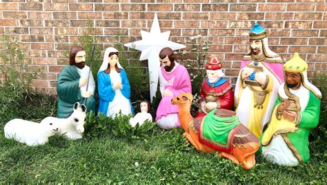Nativity Set Outdoor Plastic