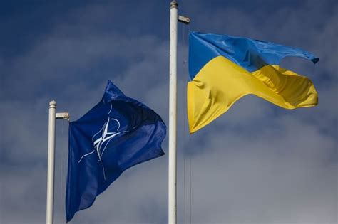 nato ukraine flags