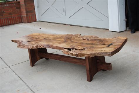 Natural Edge Wood Coffee Table