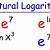 natural logarithm of 1