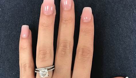 Pink French Manicure Gel Nails / French nails, french tips, pink and