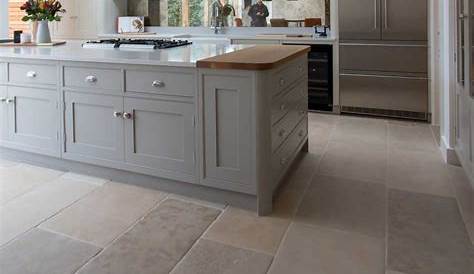 Case study A traditional kitchen stone floor for family home Natural