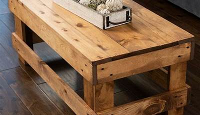 Natural Wood Coffee Table Ideas