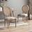 Noble House Ashlyn Wooden Dining Chair with Wicker and Fabric Seating