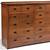 natural wood double dresser