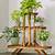 natural wood plant stand