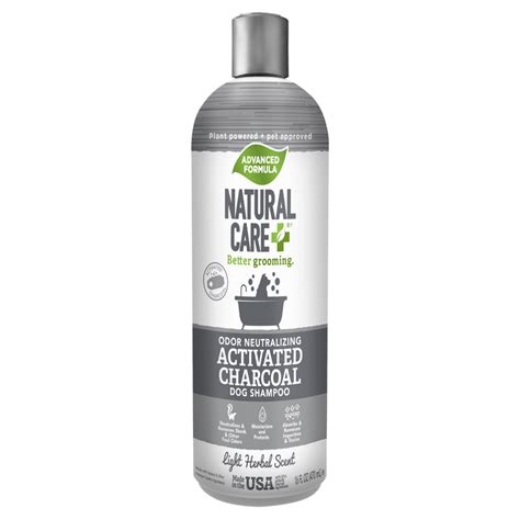 natural care activated charcoal dog shampoo