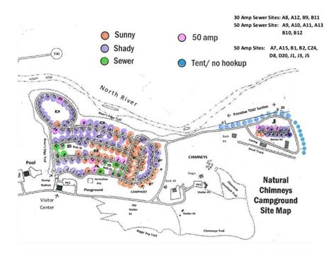 natural chimneys campground site map