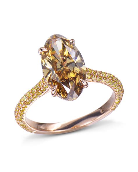 Natural Colored Diamond Engagement Rings - Riccda