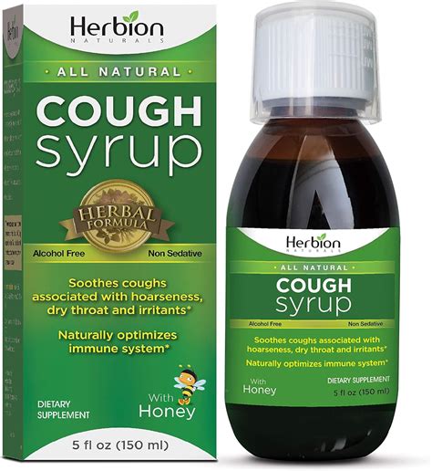 Herbion Naturals SugarFree Cough Syrup 5 fl oz Effective Relief For