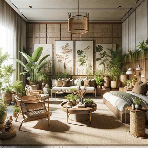 natural elements guest bedroom