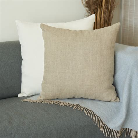 natural linen pillow covers