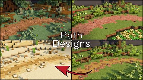 Natural Minecraft Path Designs