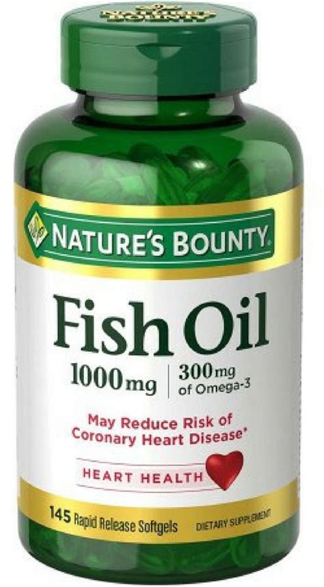 nature's bounty fish oil supplements