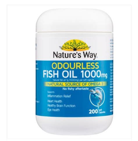 nature's way fish oil 1000mg 200 capsules