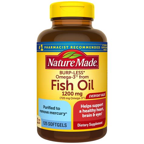 Nature Made Fish Oil Label