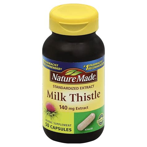 nature made milk thistle capsules