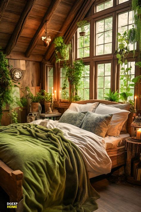 Nature-inspired colors in bedroom