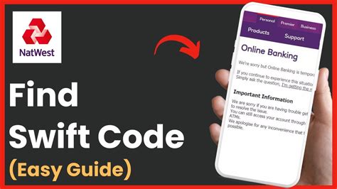 natwest swift code on app