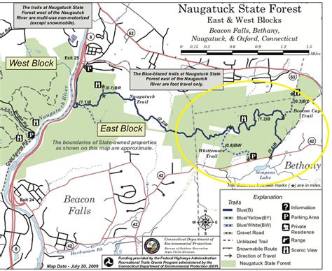 Naugatuck State Forest Trail Map