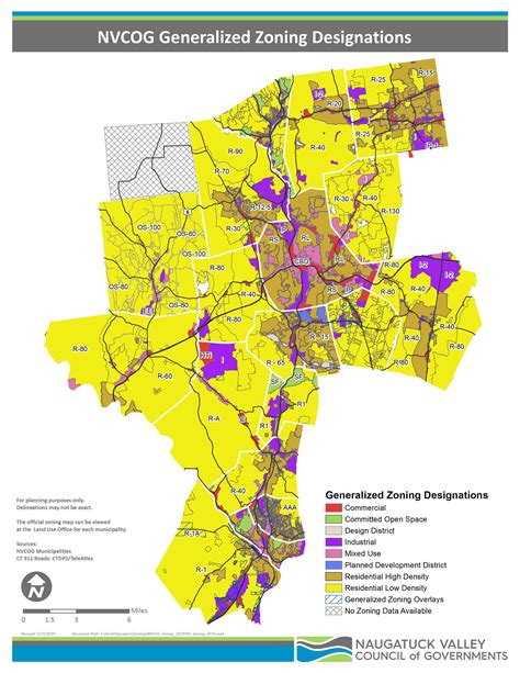 Naugatuck Zoning Map
