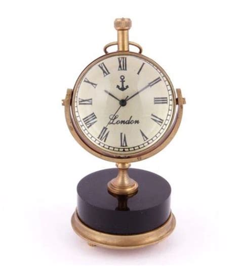 Nautical Brass Table Clock