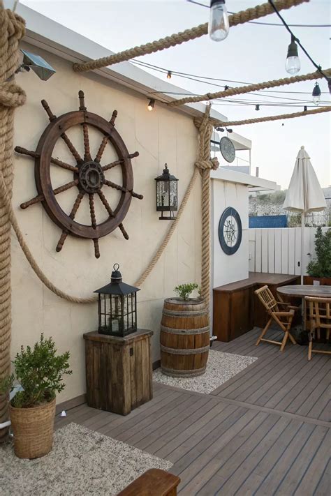 Nautical Themed Patio Decor / Choose from nautical decorations and