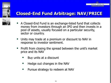 nav of closed-end fund arbitrage