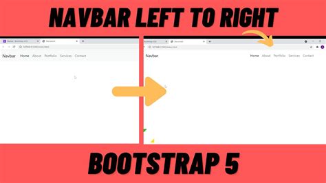 navbar bootstrap 5 align right