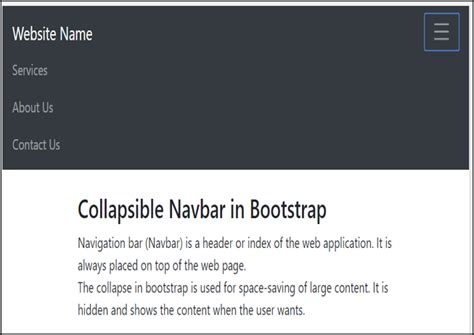 navbar collapse react bootstrap