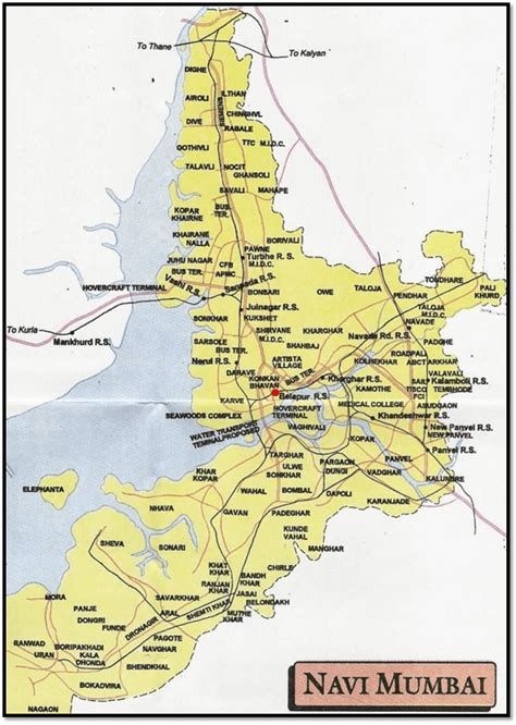 navi mumbai location map