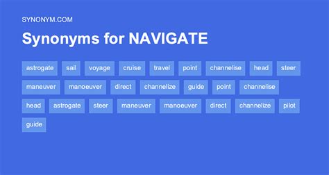 navigate in tagalog synonym