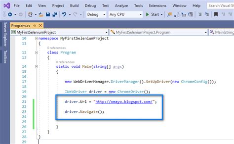 navigate to another page in selenium