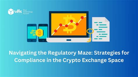 Maze with cryptocurrency symbols as obstacles