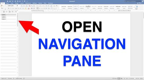 Navigation Pane In Word Mac